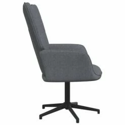 VidaXL Chaise de relaxation Gris foncé Tissu -Fauteuils Soldes image 3 327964