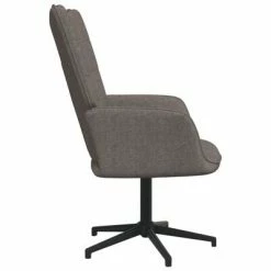 VidaXL Chaise de relaxation avec tabouret Taupe Tissu -Fauteuils Soldes image 3 327983