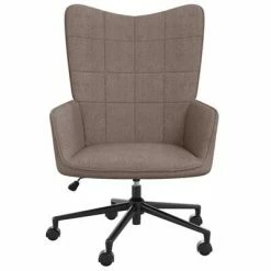 VidaXL Chaise de relaxation Taupe Tissu 10 VidaXL Chaise de relaxation Taupe Tissu -Fauteuils Soldes image 3 328049