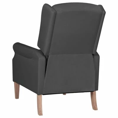 VidaXL Fauteuil inclinable Gris foncé Tissu 5 VidaXL Fauteuil inclinable Gris foncé Tissu – Image 3