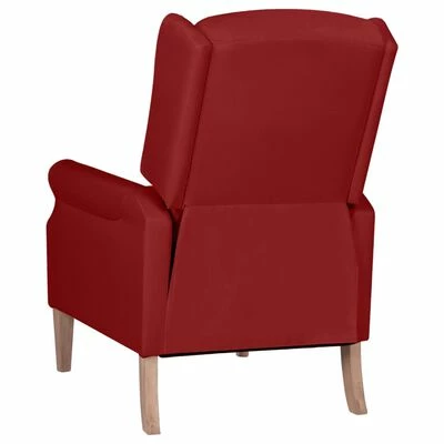 VidaXL Fauteuil inclinable Rouge bordeaux Tissu 5 VidaXL Fauteuil inclinable Rouge bordeaux Tissu – Image 3