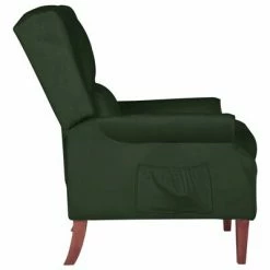VidaXL Fauteuil inclinable Vert foncé Velours -Fauteuils Soldes image 3 329281