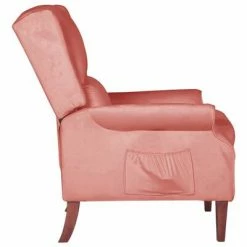 VidaXL Fauteuil inclinable Rose Velours -Fauteuils Soldes image 3 329283