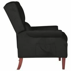 VidaXL Fauteuil inclinable Noir Velours -Fauteuils Soldes image 3 329285