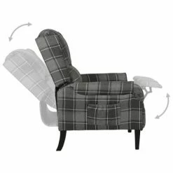 VidaXL Fauteuil inclinable Gris Tissu -Fauteuils Soldes image 3 329301