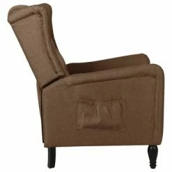 VidaXL Fauteuil inclinable Marron Tissu -Fauteuils Soldes image 3 329324