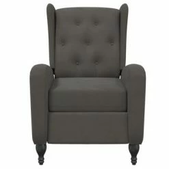VidaXL Fauteuil inclinable Gris foncé Velours 10 VidaXL Fauteuil inclinable Gris foncé Velours -Fauteuils Soldes image 3 329342