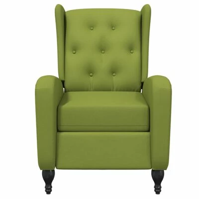 VidaXL Fauteuil inclinable Vert clair Velours 5 VidaXL Fauteuil inclinable Vert clair Velours – Image 3