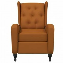 VidaXL Fauteuil inclinable Marron Velours -Fauteuils Soldes image 3 329349