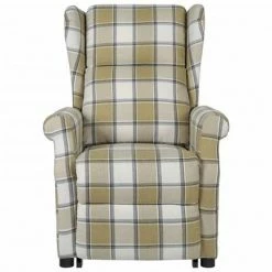 VidaXL Fauteuil inclinable Vert Tissu -Fauteuils Soldes image 3 329475