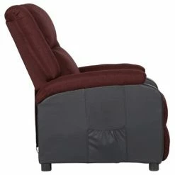 VidaXL Fauteuil inclinable TV Violet Similicuir et tissu -Fauteuils Soldes image 3 329493