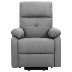 VidaXL Fauteuil inclinable Gris clair Tissu 10 VidaXL Fauteuil inclinable Gris clair Tissu -Fauteuils Soldes image 3 329585