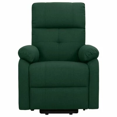 VidaXL Fauteuil inclinable Vert foncé Tissu 5 VidaXL Fauteuil inclinable Vert foncé Tissu – Image 3