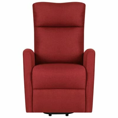 VidaXL Fauteuil inclinable Rouge bordeaux Tissu 5 VidaXL Fauteuil inclinable Rouge bordeaux Tissu – Image 3