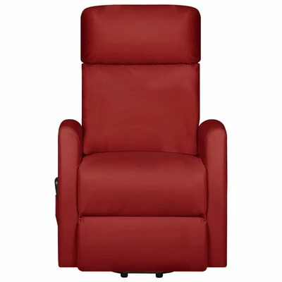 VidaXL Fauteuil inclinable Rouge bordeaux Similicuir 5 VidaXL Fauteuil inclinable Rouge bordeaux Similicuir – Image 3