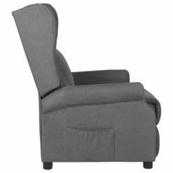 VidaXL Fauteuil inclinable Gris clair Tissu -Fauteuils Soldes image 3 329639