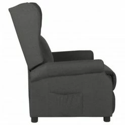 VidaXL Fauteuil inclinable Gris foncé Tissu -Fauteuils Soldes image 3 329640