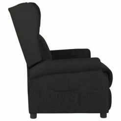 VidaXL Fauteuil inclinable Noir Tissu -Fauteuils Soldes image 3 329641