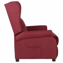 VidaXL Fauteuil inclinable Rouge bordeaux Tissu -Fauteuils Soldes image 3 329642