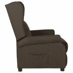 VidaXL Fauteuil inclinable Marron foncé Tissu -Fauteuils Soldes image 3 329644
