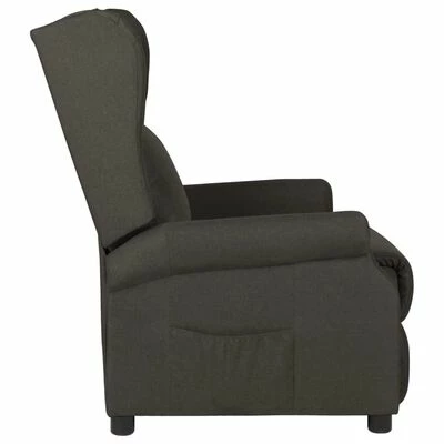VidaXL Fauteuil inclinable Taupe Tissu 5 VidaXL Fauteuil inclinable Taupe Tissu – Image 3