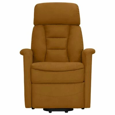 VidaXL Fauteuil inclinable Marron Similicuir daim 5 VidaXL Fauteuil inclinable Marron Similicuir daim â Image 3