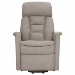 VidaXL Fauteuil inclinable Taupe Similicuir daim 10 VidaXL Fauteuil inclinable Taupe Similicuir daim -Fauteuils Soldes image 3 329660