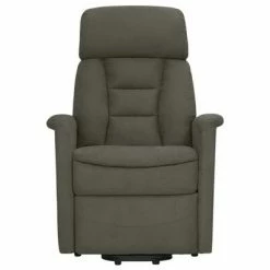 VidaXL Fauteuil inclinable Gris foncé Similicuir daim -Fauteuils Soldes image 3 329662