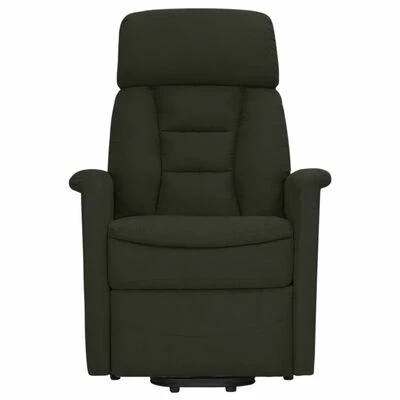 VidaXL Fauteuil inclinable Noir Similicuir daim 5 VidaXL Fauteuil inclinable Noir Similicuir daim – Image 3