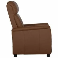 VidaXL Chaise inclinable Marron Similicuir -Fauteuils Soldes image 3 329673