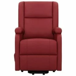 VidaXL Fauteuil inclinable Rouge bordeaux Similicuir -Fauteuils Soldes image 3 329689