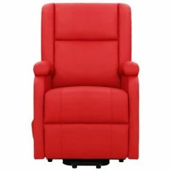 VidaXL Fauteuil inclinable Rouge Similicuir -Fauteuils Soldes image 3 329690