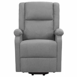 VidaXL Fauteuil inclinable Gris clair Tissu -Fauteuils Soldes image 3 329699