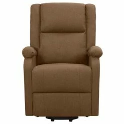 VidaXL Fauteuil inclinable Marron Tissu 10 VidaXL Fauteuil inclinable Marron Tissu -Fauteuils Soldes image 3 329703
