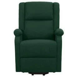 VidaXL Fauteuil inclinable Vert foncé Tissu -Fauteuils Soldes image 3 329705