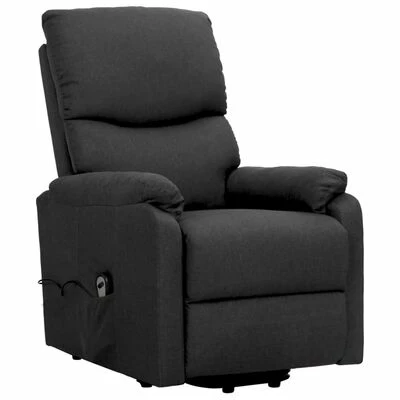 VidaXL Fauteuil inclinable Gris foncé Tissu 5 VidaXL Fauteuil inclinable Gris foncé Tissu – Image 3