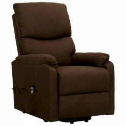 VidaXL Fauteuil inclinable Marron foncé Tissu -Fauteuils Soldes image 3 329744