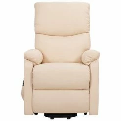 VidaXL Fauteuil inclinable Crème Tissu 10 VidaXL Fauteuil inclinable Crème Tissu -Fauteuils Soldes image 3 329748