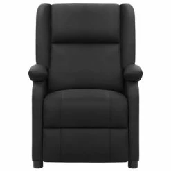 VidaXL Fauteuil inclinable Noir Cuir véritable -Fauteuils Soldes image 3 337047