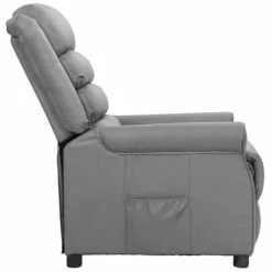 VidaXL Fauteuil inclinable Gris Similicuir -Fauteuils Soldes image 3 338826