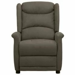 VidaXL Fauteuil inclinable Gris foncé Tissu microfibre -Fauteuils Soldes image 3 338887