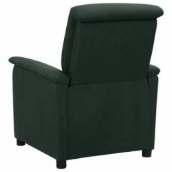 VidaXL Fauteuil inclinable Vert foncé Tissu -Fauteuils Soldes image 3 338902