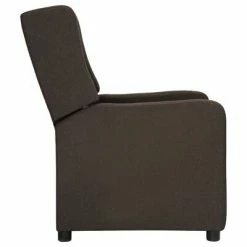VidaXL Fauteuil inclinable Marron foncé Tissu -Fauteuils Soldes image 3 339005