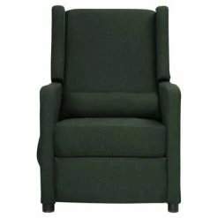 VidaXL Fauteuil inclinable Vert foncé Tissu -Fauteuils Soldes image 3 339006