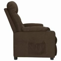 VidaXL Fauteuil inclinable Marron foncé Tissu -Fauteuils Soldes image 3 339087