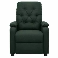VidaXL Fauteuil inclinable Vert foncé Tissu -Fauteuils Soldes image 3 339108