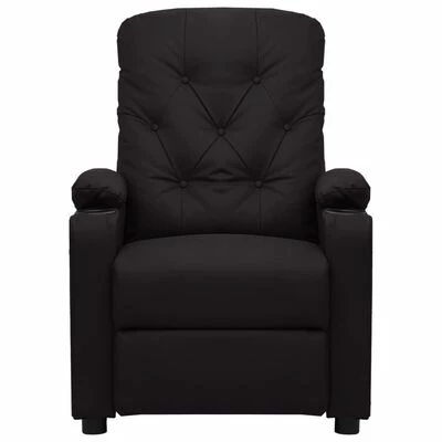 VidaXL Fauteuil inclinable Noir Similicuir 5 VidaXL Fauteuil inclinable Noir Similicuir – Image 3