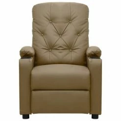 VidaXL Fauteuil inclinable Cappuccino Similicuir 10 VidaXL Fauteuil inclinable Cappuccino Similicuir -Fauteuils Soldes image 3 339124