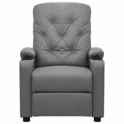 VidaXL Fauteuil inclinable Gris Similicuir -Fauteuils Soldes image 3 339126