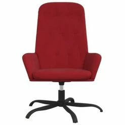 VidaXL Chaise de relaxation Rouge bordeaux Velours -Fauteuils Soldes image 3 341210